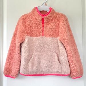 Cat & Jack Girls Quarter-Zip Sherpa Top